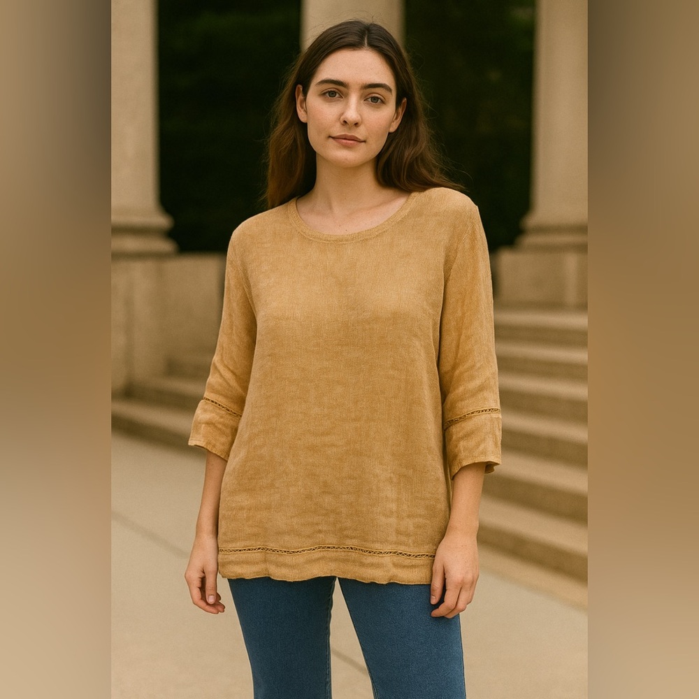 J. Jill Pure Jill Linen Gauze Sz S Top